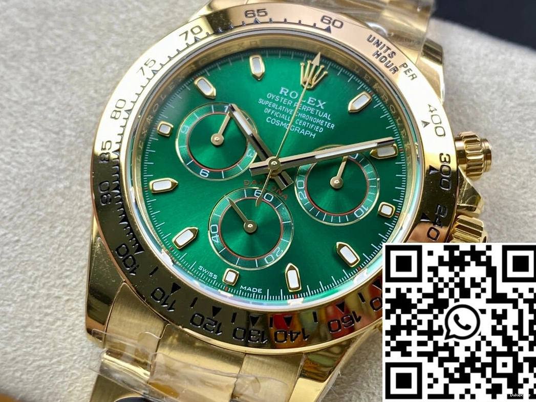 Yellow Dial Green Daytona Gold Rolex M116508-0013 Factory BT 1028